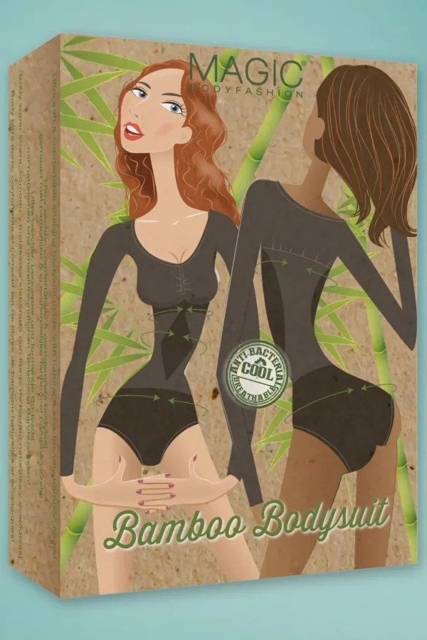 Bamboe Bodysuit In Zwart-MAGIC Bodyfashion Sale