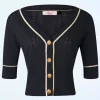 Boat Club Vest In Marineblauw-Banned Retro Flash Sale