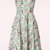 Bunny Hop Swing Jurk In Wit En Multi-Vintage Chic for Topvintage Best Sale