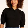 Carina Ecovero Lichte Blouse In Zwart-King Louie Cheap