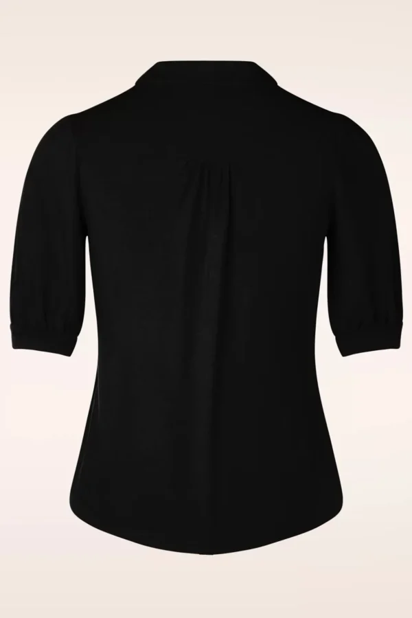 Carina Ecovero Lichte Blouse In Zwart-King Louie Cheap