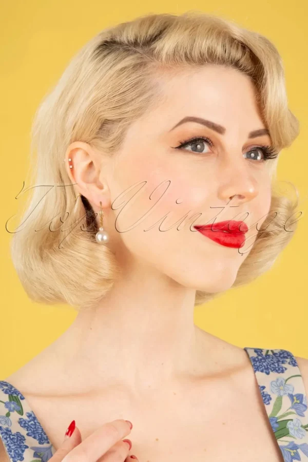 Champagne Parel Oorbellen In Goud En Ivoor-Sweet Cherry Flash Sale