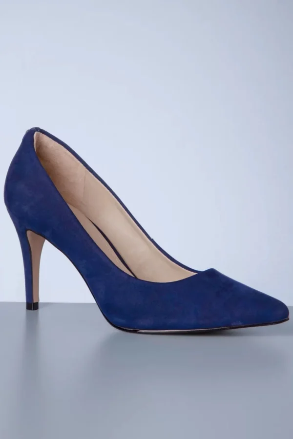 Claire Stiletto Pumps Van Nubuck In Navy-Parodi Shoes Best Sale