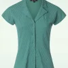 Dani Manelli Jacquard Blouse In Smoke Groen-King Louie Cheap