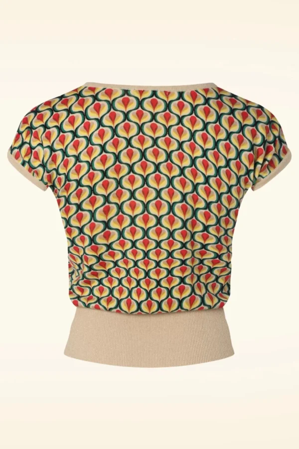 Deep V Top Indy In Creme-King Louie Store