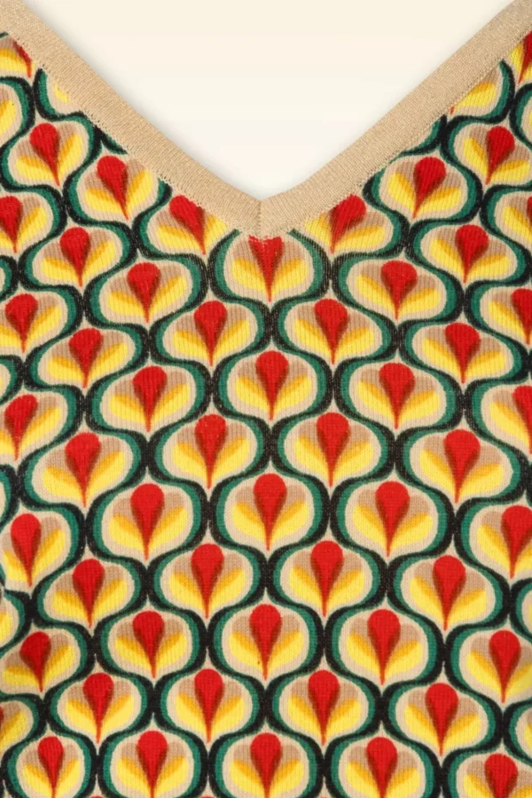 Deep V Top Indy In Creme-King Louie Store