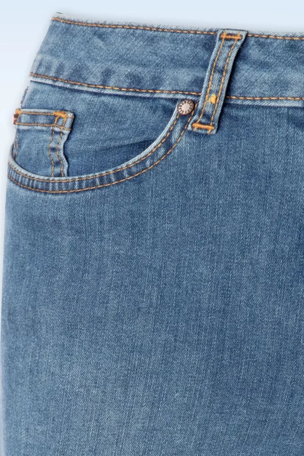 Dora Flared Broek In Lichtblauwe Denim Wassing-Cloud9 Store
