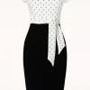 Elise Jurk In Zwart En Wit-Vintage Chic for Topvintage Outlet