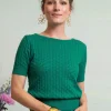 Ella Top In Smaragd-Very Cherry Online