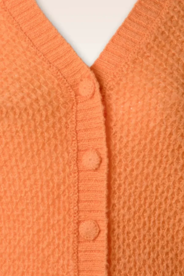 Farfalle V Cardi In Mock Oranje-King Louie Discount