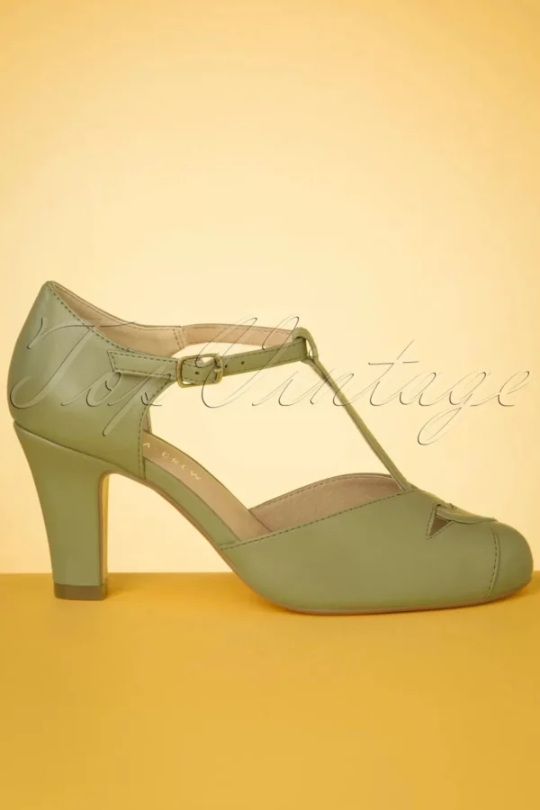 Glinda T-Strap Pumps In Salie-Chelsea Crew Shop