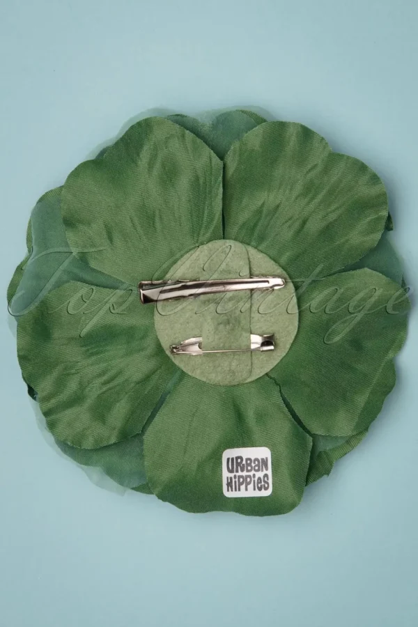 Grote Bloemcorsage In Weidegroen-Urban Hippies New