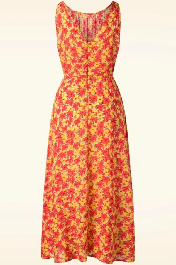 Hazel Doree Jurk In Fiesta Rood-King Louie Sale