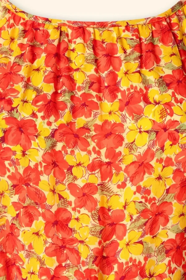 Hazel Doree Jurk In Fiesta Rood-King Louie Sale