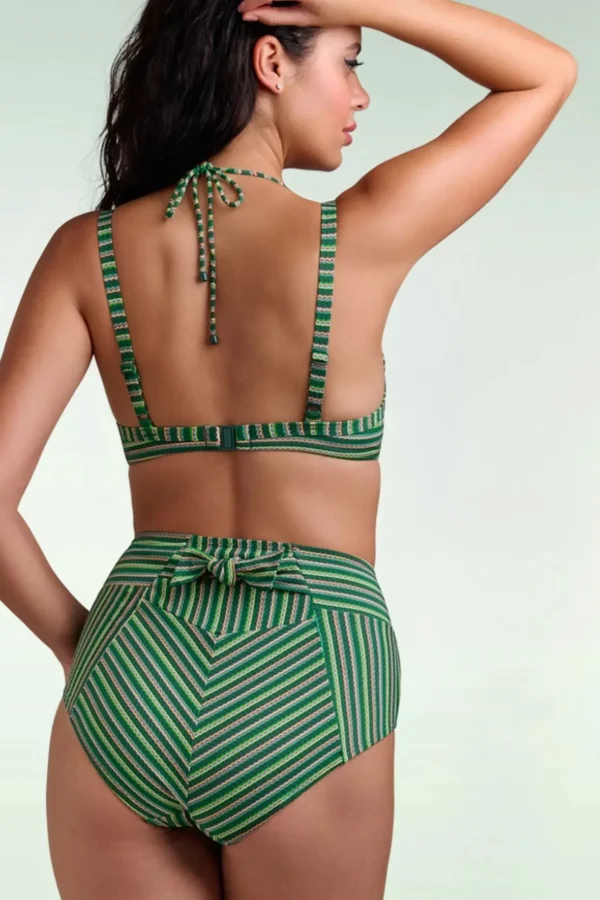 Holi Vintage High Waist Bikini Broekje In Botanisch Groen-Marlies Dekkers Cheap