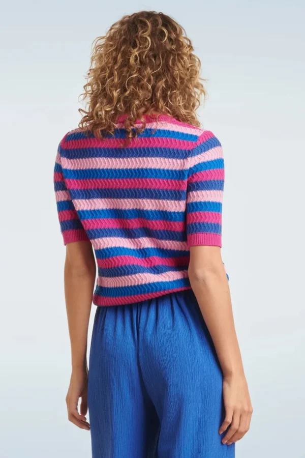 Iris Gebreide Top In Multi-Smashed Lemon Shop