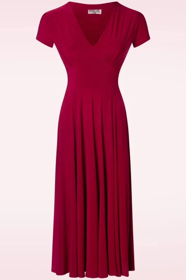 Isabella Swing Jurk In Rood-Vintage Chic for Topvintage Clearance
