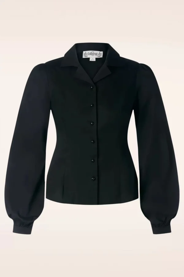 Jerry Blouse In Zwart-Collectif Clothing New