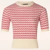 June Sweater In Gebroken Wit En Kers-Circus New