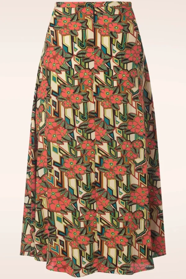 Juno Ryder Langoustine Rok In Oranje-King Louie Outlet