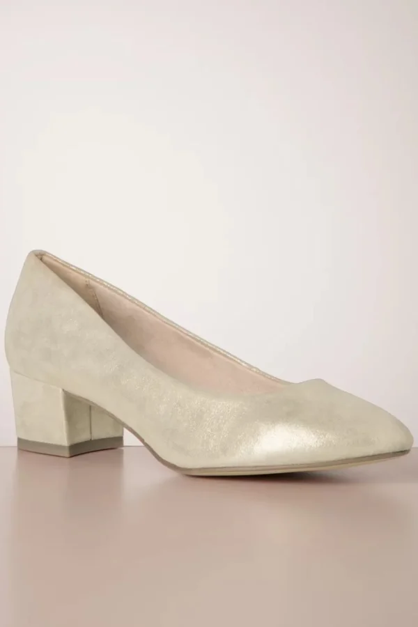 Katrin Suedine Pumps In Champagne-Tamaris Discount