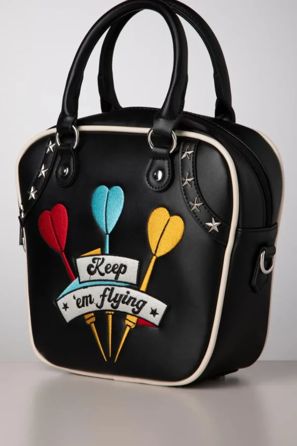 Keep 'Em Flying Handtas In Zwart-Banned Retro Flash Sale