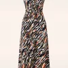 Kyra Geknoopte Maxi Jurk In Zwart-K-Design Discount