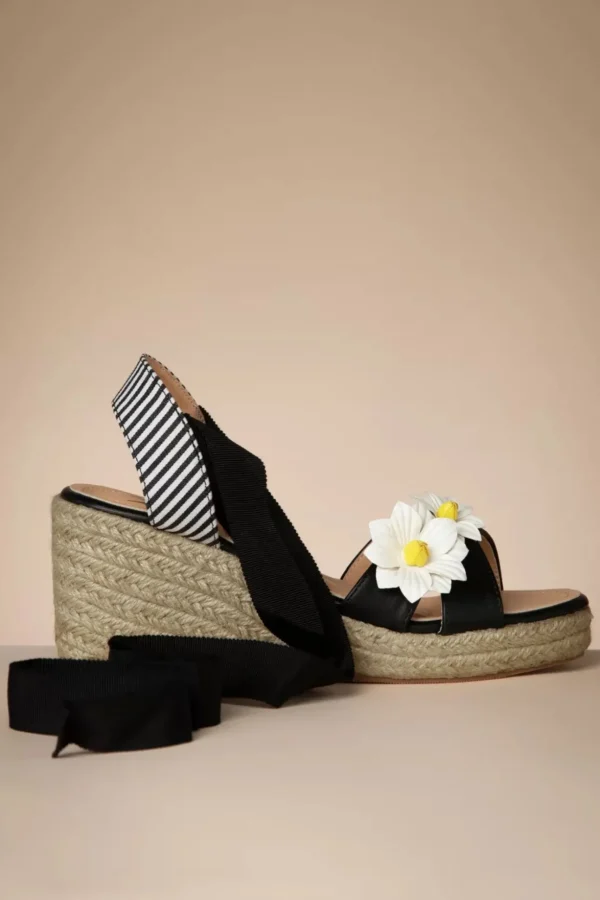 Lady Daisy Sleehakken In Zwart-Banned Retro Flash Sale
