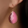 Lavina Stone Oorbellen In Roze-Day&Eve by Go Dutch Label Cheap