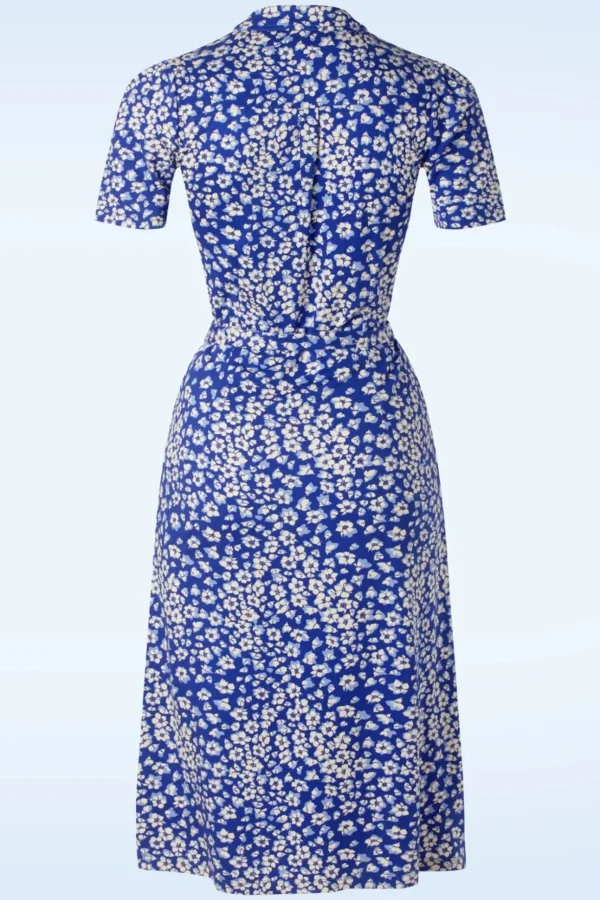 Lola Mercy Jurk In Diep Ultramarine Blauw-King Louie Hot