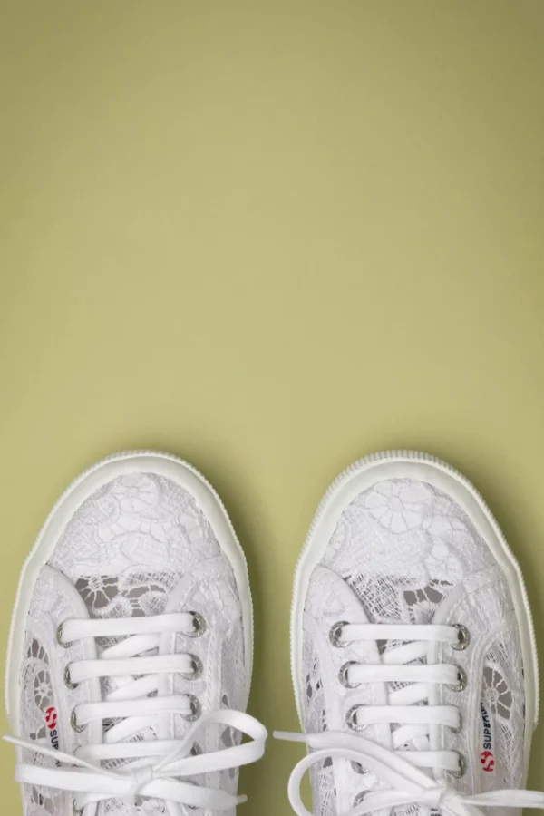 Macrame Sneakers In Wit-Superga Outlet