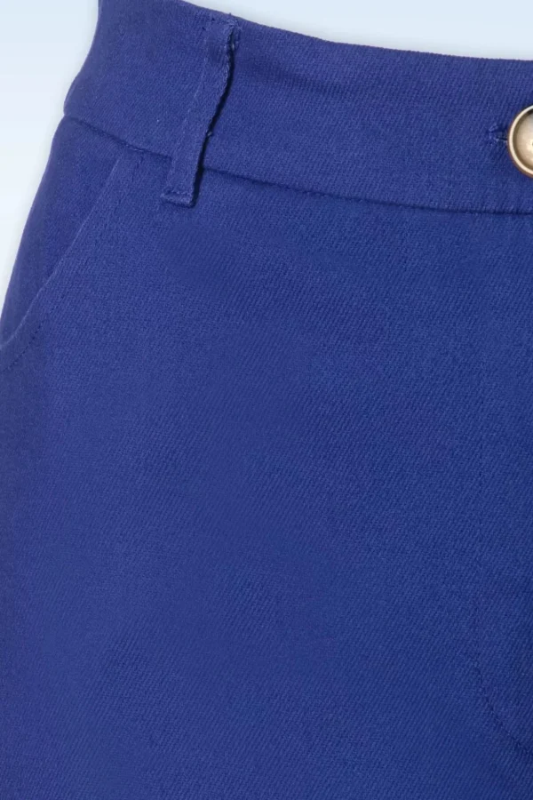 Marcie Broek Sturdy In Dazzling Blauw-King Louie Outlet