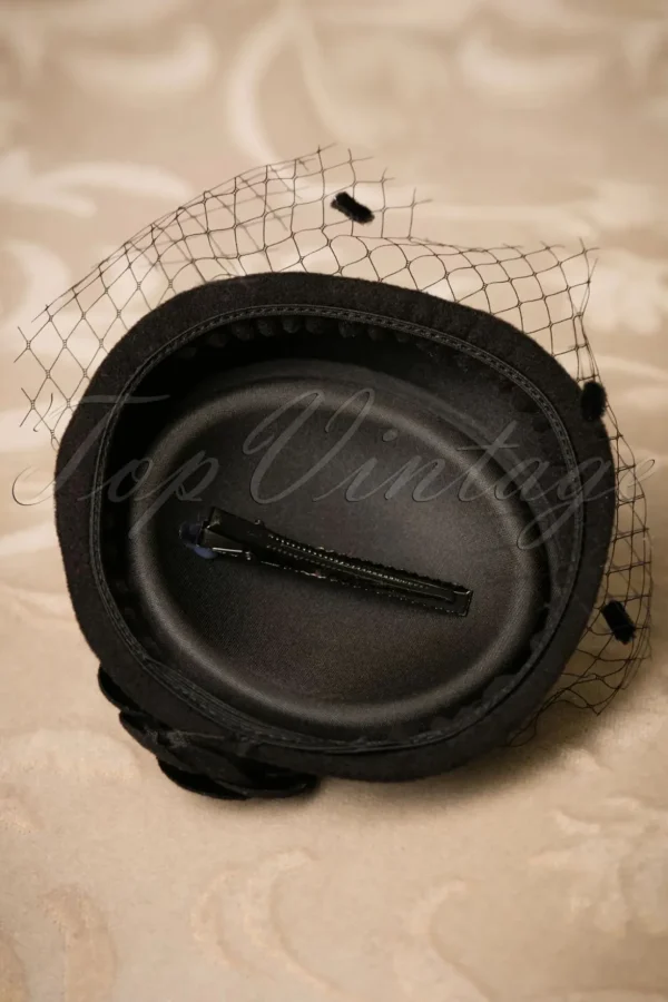 Marilyn Fascinator In Zwart-Banned Retro Best Sale