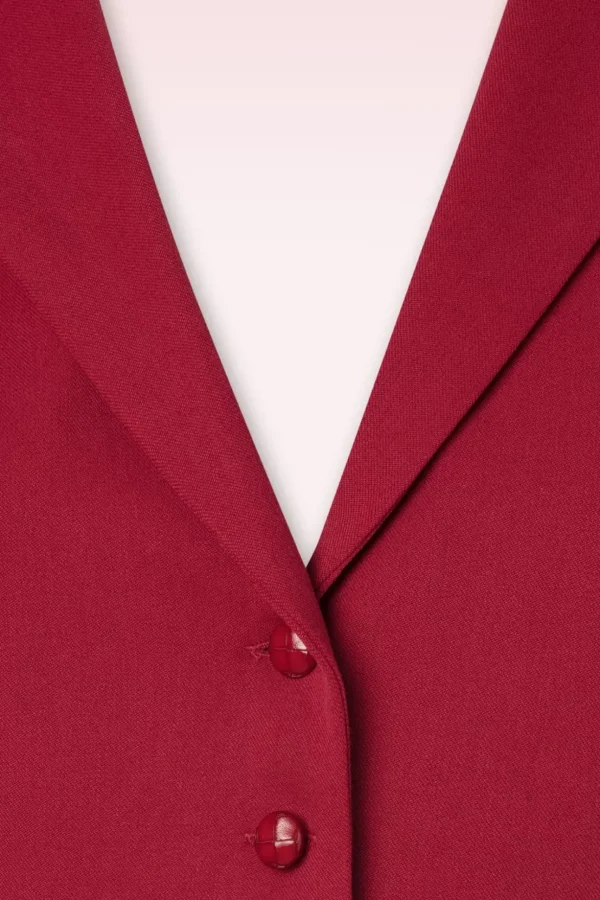 Milla Gilet In Rood-Collectif Clothing Cheap