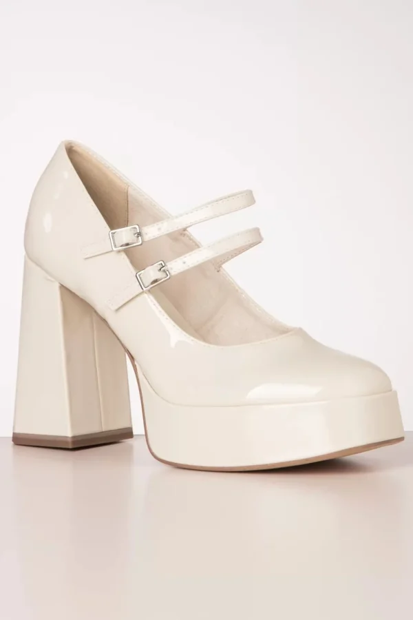 Minnie Platform Pumps In Ivoorwit-Tamaris Hot