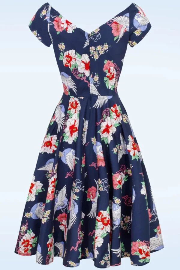 Misa Swing Jurk In Marineblauw-Bunny Outlet