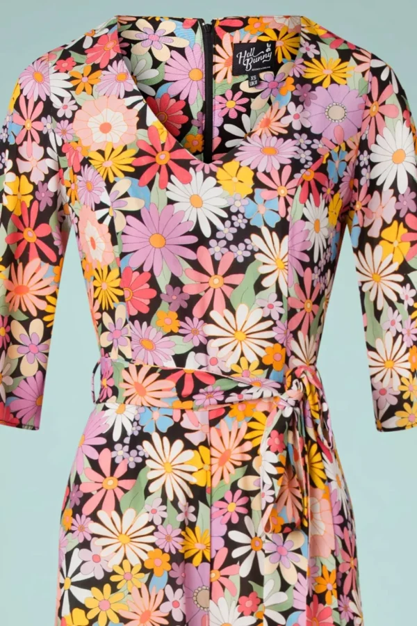 Nadine Bloemen Jumpsuit In Multi-Bunny Clearance