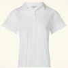 Olly Oversized Blouse In Wit-Surkana Flash Sale