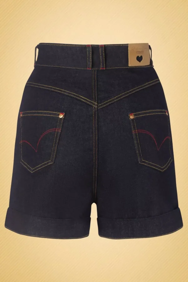 Pepper Short In Donkerdenim-Rock-a-Booty Store
