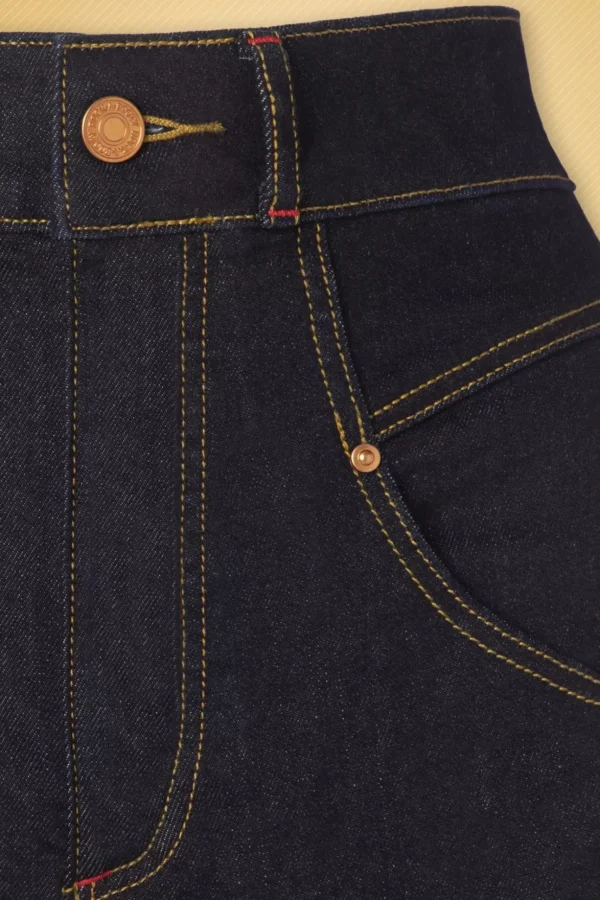 Pepper Short In Donkerdenim-Rock-a-Booty Store