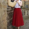 Polly May Swingrok In Rood-Banned Retro Best Sale