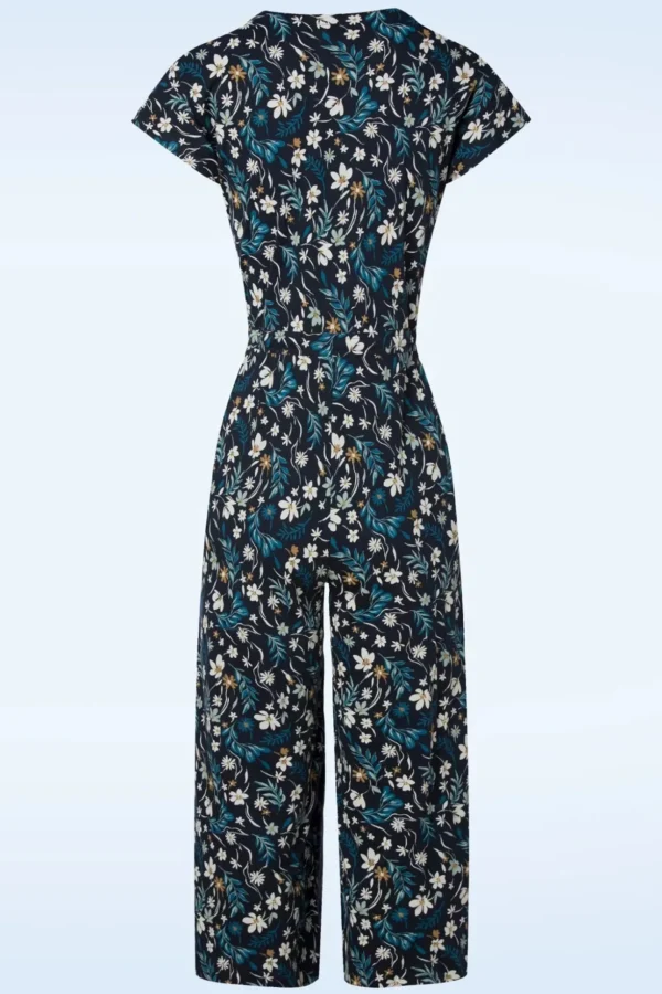 Rose Trellis Jumpsuit In Tidal Floral Maritime-Seasalt Shop
