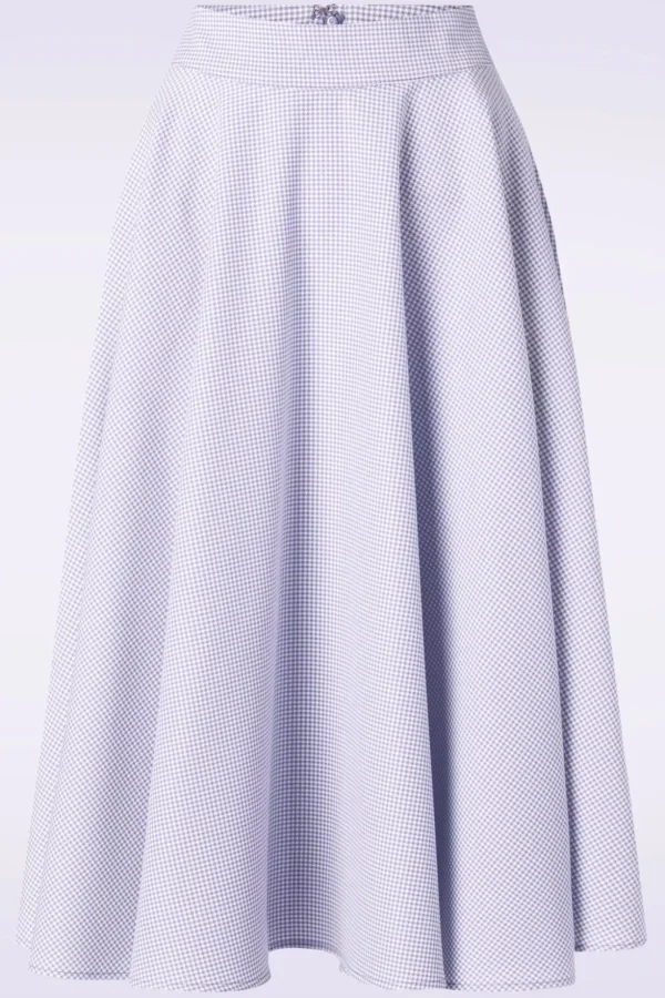 Sailing Breeze Swing Rok In Licht Paars-Banned Retro Cheap