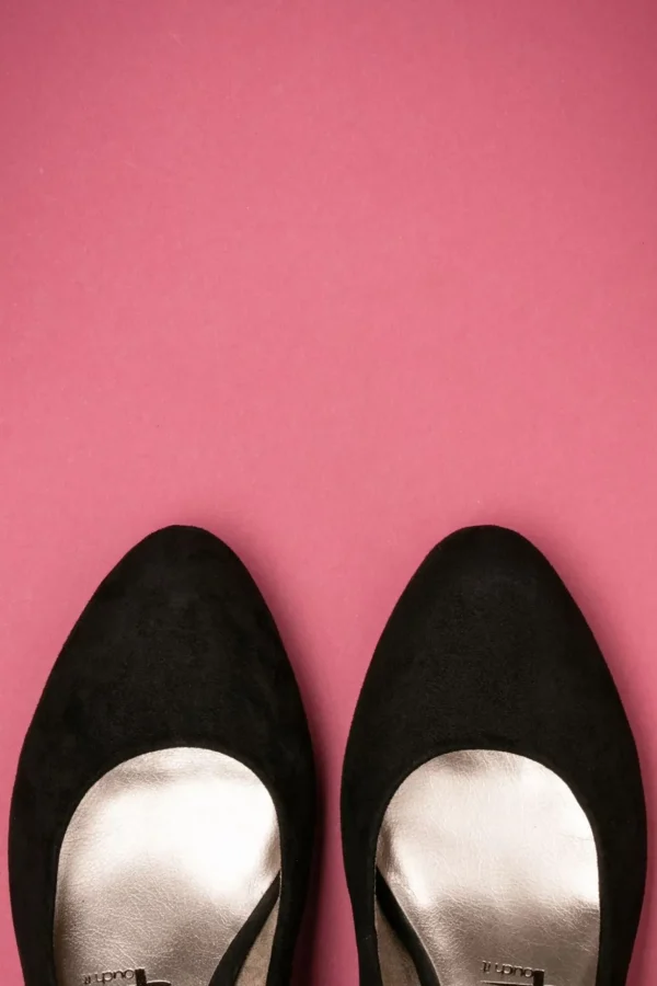 Sally Suedine-Pumps In Zwart-Tamaris New