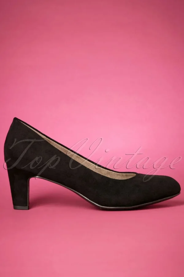 Sally Suedine-Pumps In Zwart-Tamaris New