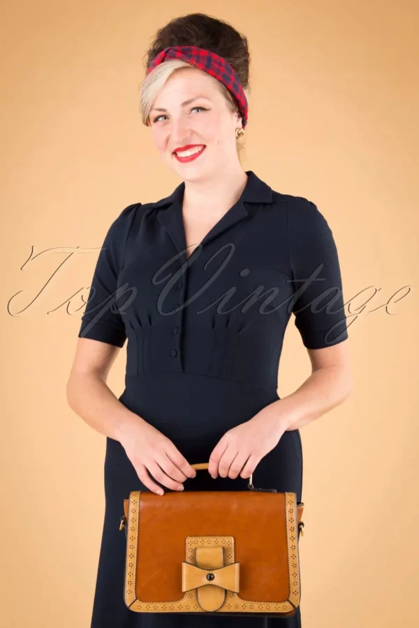 Scandal Office Handtas In Camel En Cognac-Banned Retro Outlet