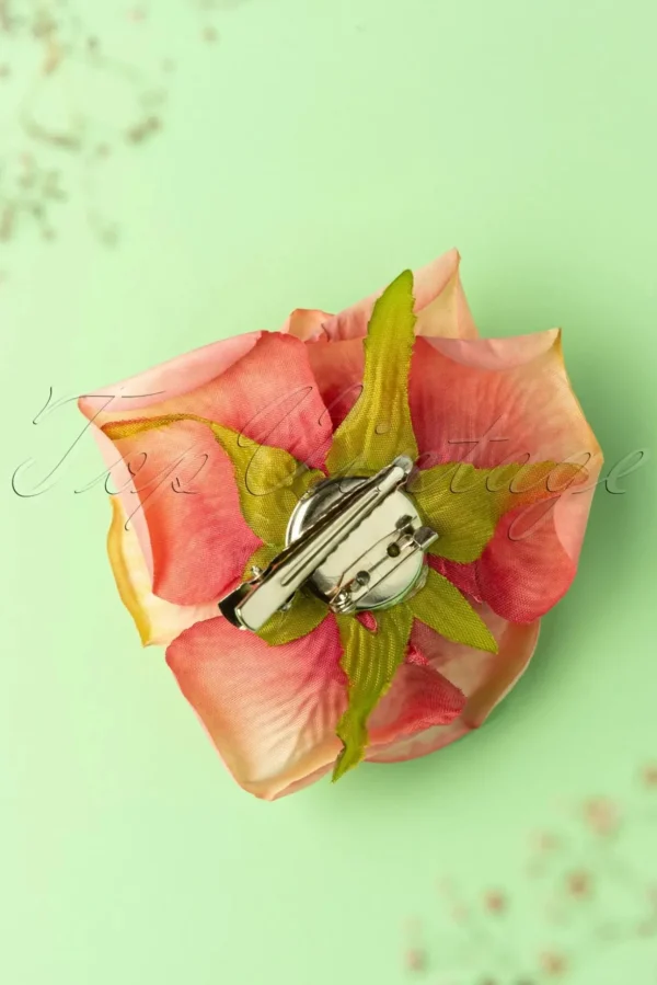 Scented Love Flower Haarclip In Koraal-Banned Retro Discount