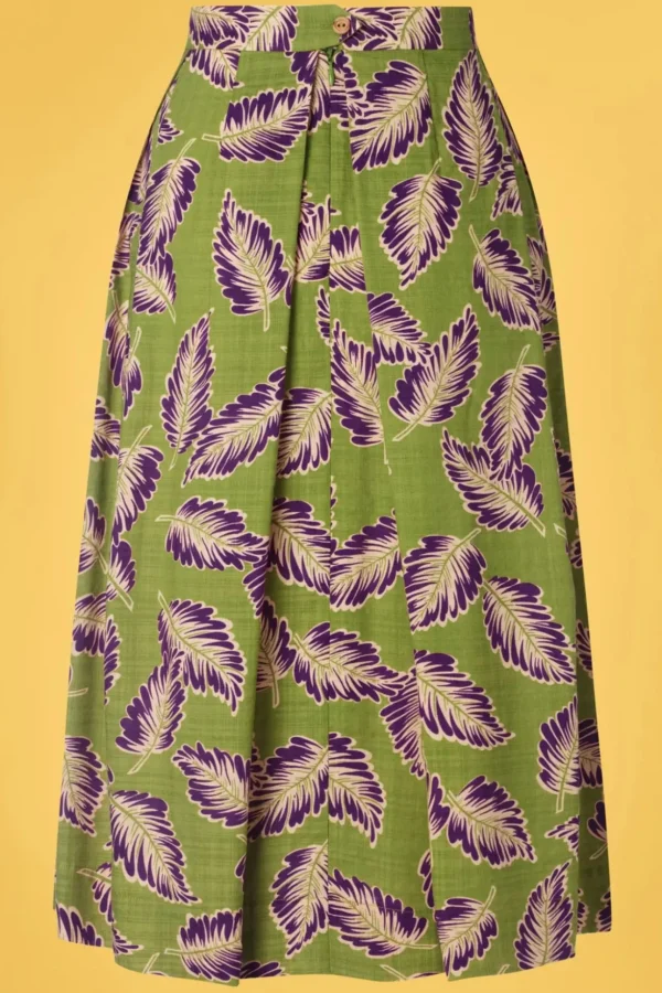 Suzette Dominica Plooirok In Woodbine Groen-King Louie Outlet