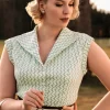 Tina Tile Blouse In Mintgroen-Banned Retro Best Sale