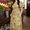 Topvintage Exclusive ~ Phoebe Maxi Jurk In Multi-Topvintage Boutique Collection Best Sale